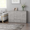 Szafka, szarość betonu, 120x35,5x75 cm, materiał drewnopochodny
