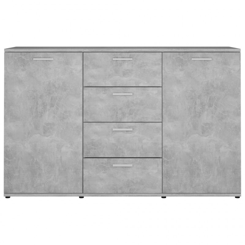 Szafka, szarość betonu, 120x35,5x75 cm, materiał drewnopochodny