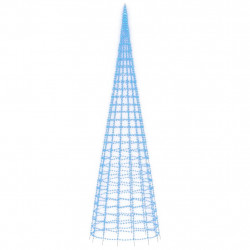 Choinka z lampek, na maszt, 3000 niebieskich LED, 800 cm