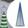Stożkowa choinka z lampek, 688 niebieskich LED, 300 cm