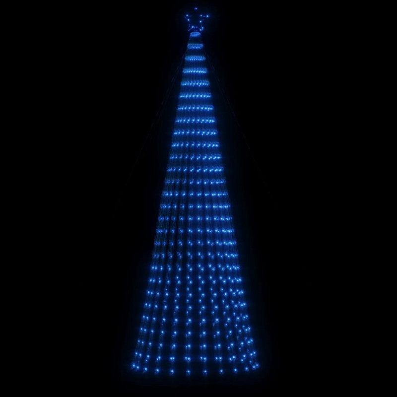 Stożkowa choinka z lampek, 688 niebieskich LED, 300 cm