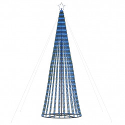 Stożkowa choinka z lampek, 688 niebieskich LED, 300 cm