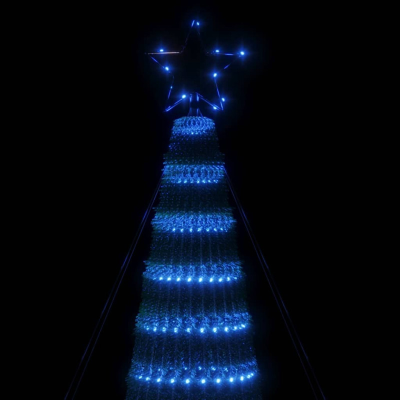 Stożkowa choinka z lampek, 688 niebieskich LED, 300 cm