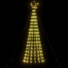 Stożkowa choinka z lampek, 275 ciepłych białych LED, 180 cm
