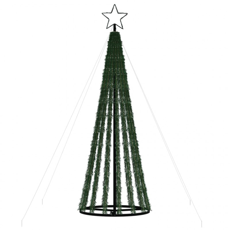 Stożkowa choinka z lampek, 275 ciepłych białych LED, 180 cm