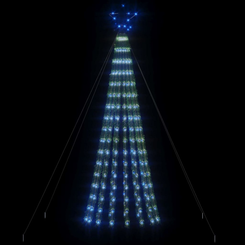 Stożkowa choinka z lampek, 275 niebieskich LED, 180 cm