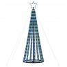 Stożkowa choinka z lampek, 275 niebieskich LED, 180 cm