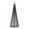 Stożkowa choinka z lampek, 275 niebieskich LED, 180 cm