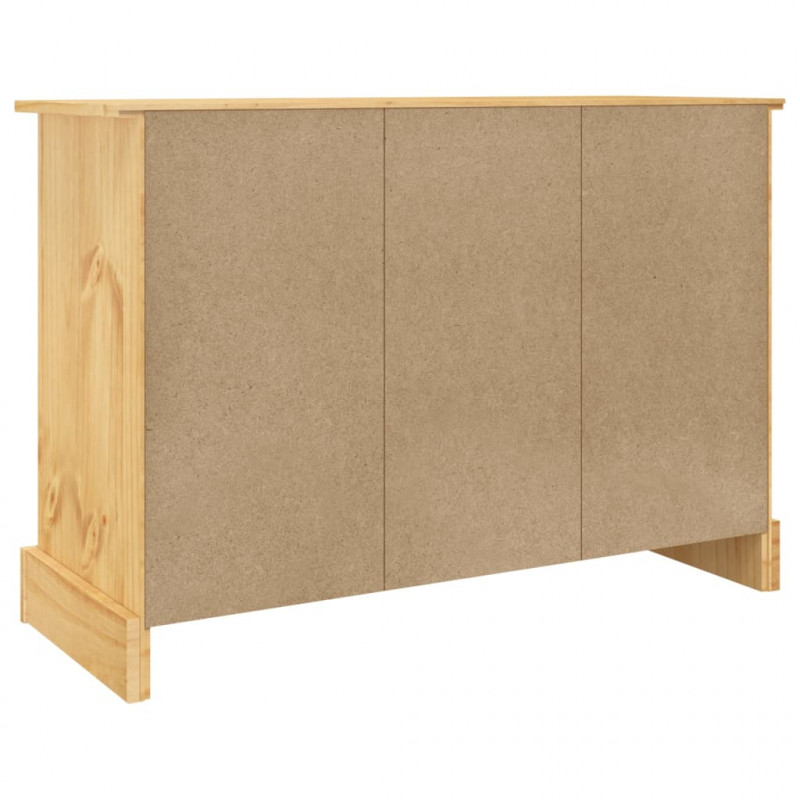 Szafka Corona, brązowa 112x43x78 cm, drewno sosny meksykańskiej