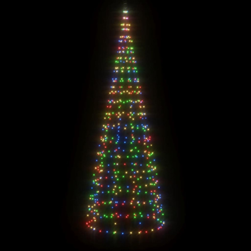 Choinka z lampek, na maszt, 550 kolorowych LED, 300 cm