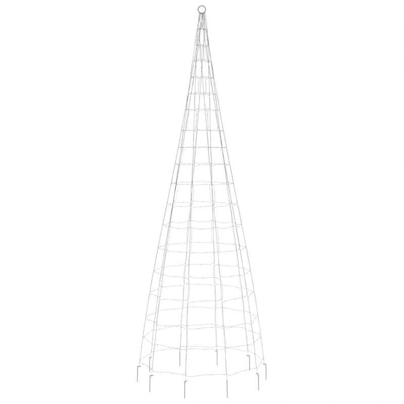 Choinka z lampek, na maszt, 550 kolorowych LED, 300 cm