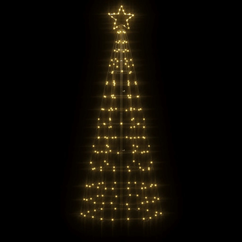 Choinka z lampek, z kołkami, 220 ciepłych białych LED, 180 cm