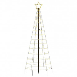 Choinka z lampek, z kołkami, 220 ciepłych białych LED, 180 cm