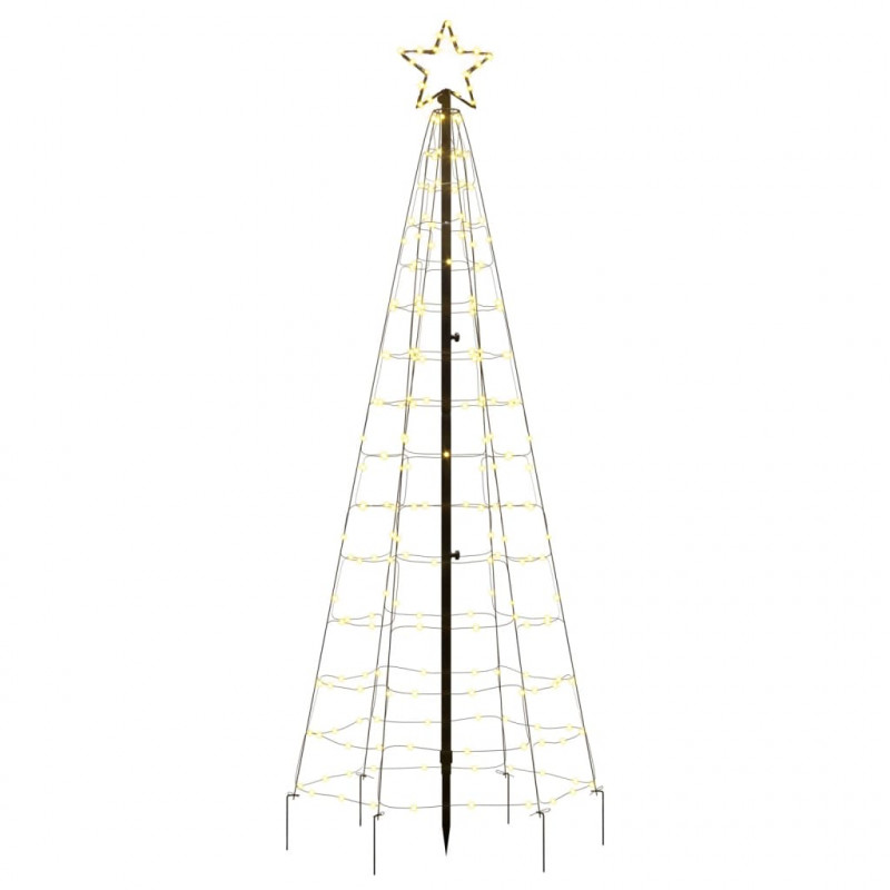 Choinka z lampek, z kołkami, 220 ciepłych białych LED, 180 cm