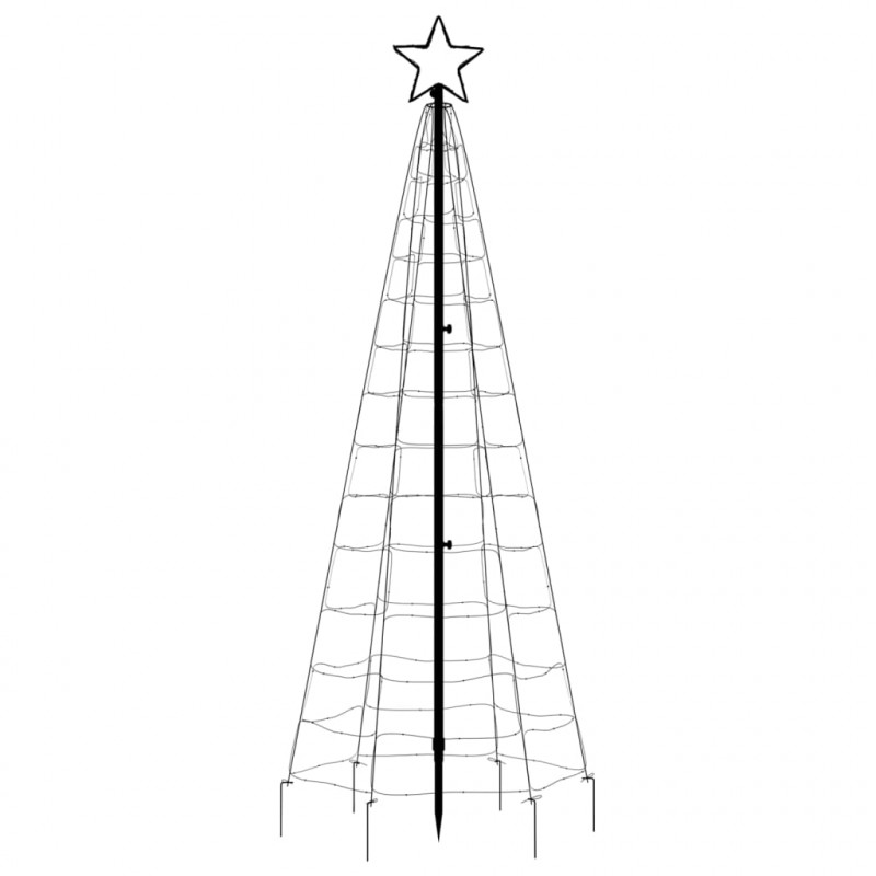 Choinka z lampek, z kołkami, 220 ciepłych białych LED, 180 cm