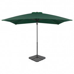 Parasol ogrodowy z przenośną podstawą, zielony