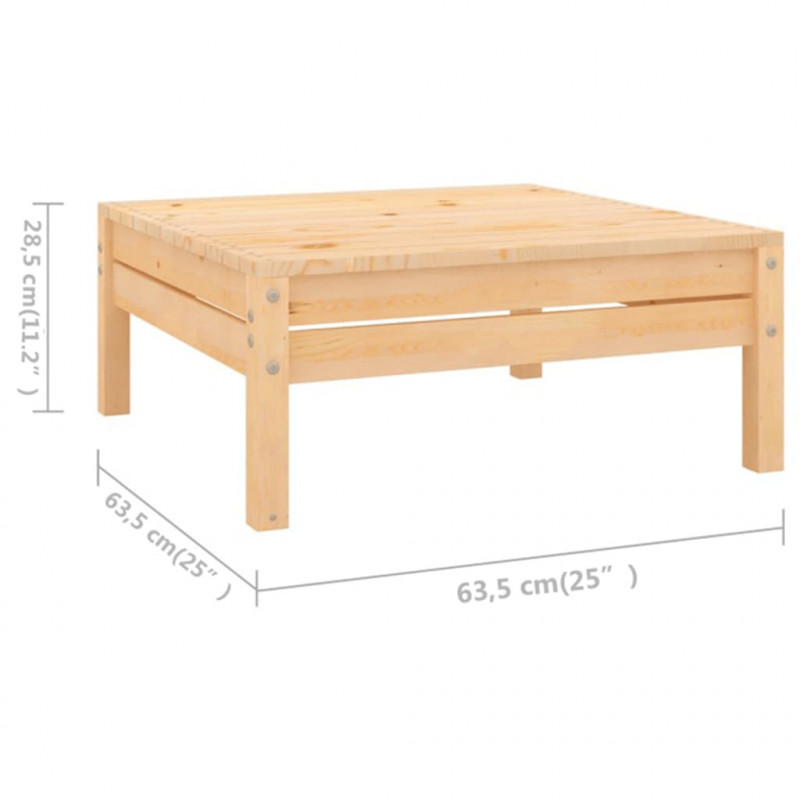 5-cz. zestaw wypoczynkowy do ogrodu, lite drewno sosnowe