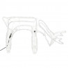Renifery ozdobne z zimnym białym LED, 2 szt., 73x31x45 cm