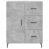 Witrynka, szarość betonu 69,5x34x180 cm materiał drewnopochodny