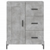 Witrynka, szarość betonu 69,5x34x180 cm materiał drewnopochodny