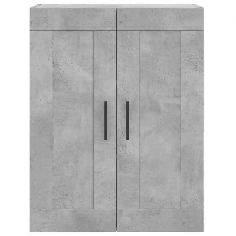 Witrynka, szarość betonu 69,5x34x180 cm materiał drewnopochodny