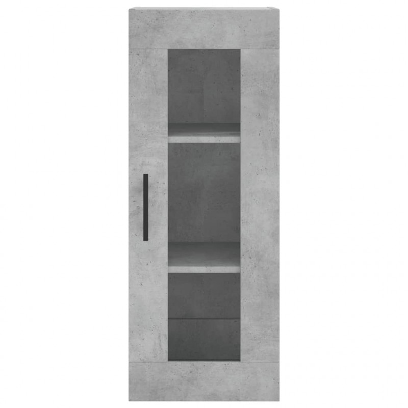 Wysoka szafka, szarość betonu, 34,5x34x180 cm
