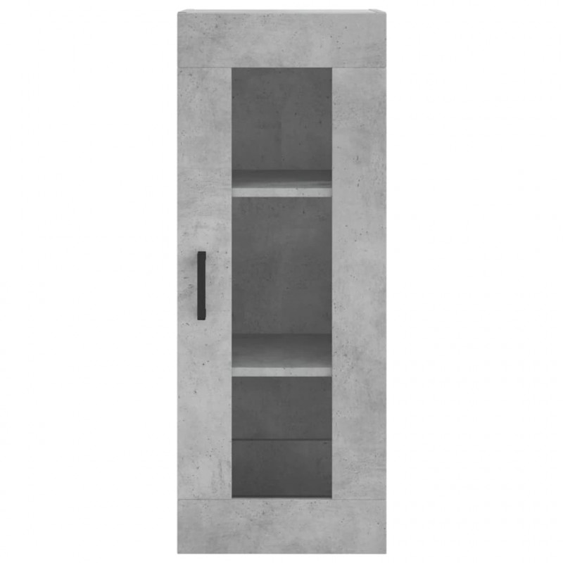 Wysoka szafka, szarość betonu, 34,5x34x180 cm