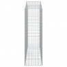 Kosze gabionowe, 2 szt, 200x50x160/180 cm, galwanizowane żelazo
