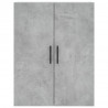 Witrynka, szarość betonu 69,5x34x180 cm materiał drewnopochodny