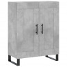 Witrynka, szarość betonu 69,5x34x180 cm materiał drewnopochodny
