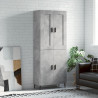 Witrynka, szarość betonu 69,5x34x180 cm materiał drewnopochodny