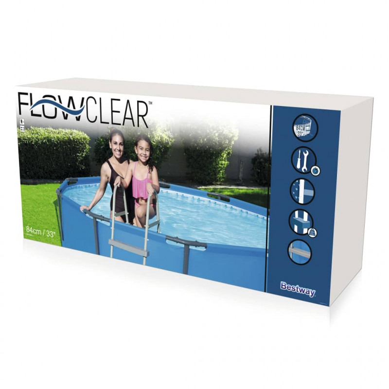 Bestway 2-stopniowa drabinka basenowa Flowclear, 84 cm, 58430