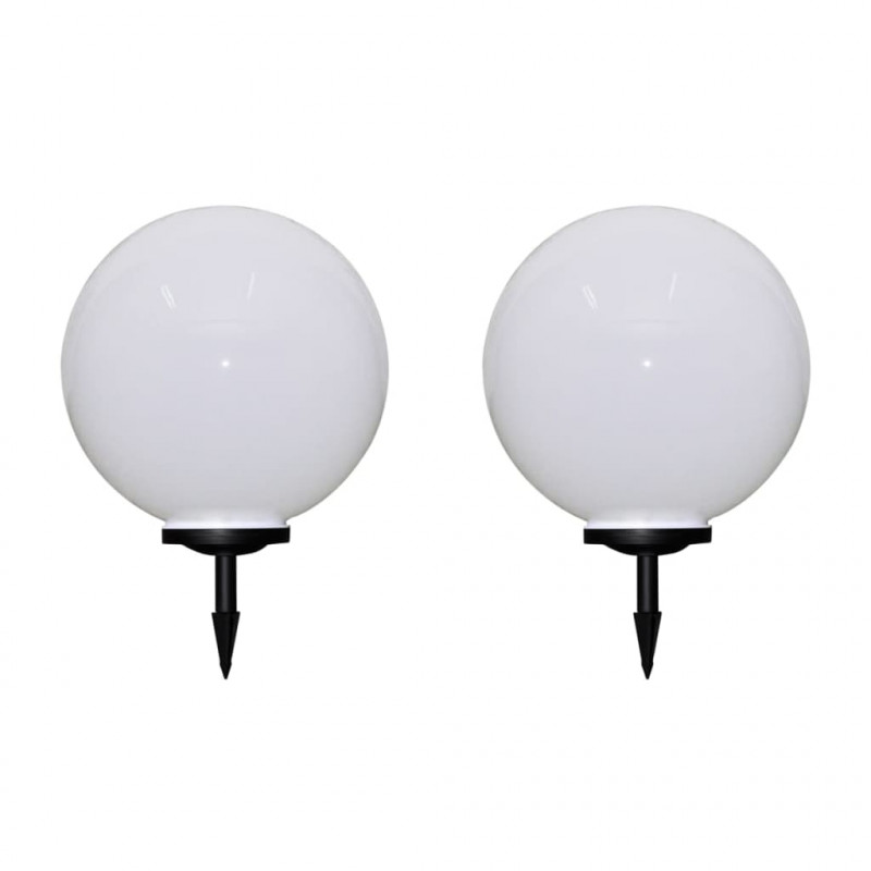 Lampy do oświetlenia ścieżki, 2 szt, LED, 50 cm, ze szpikulcami