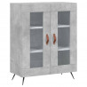 Witrynka, szarość betonu 69,5x34x180 cm materiał drewnopochodny