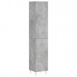 Wysoka szafka, szarość betonu, 34,5x34x180 cm