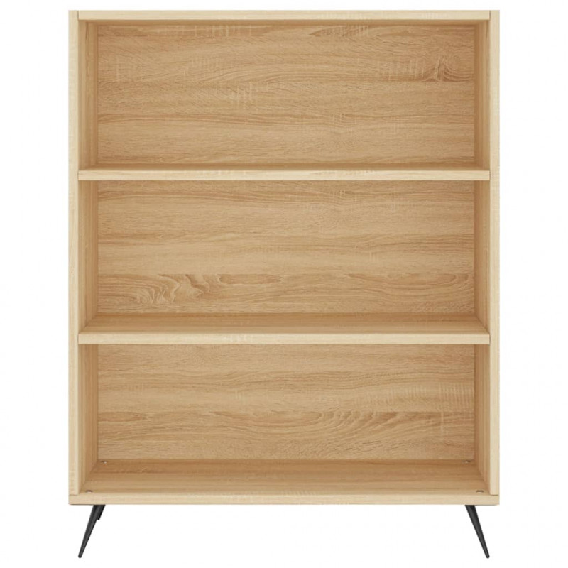 Regał, dąb sonoma, 69,5x32,5x180 cm, materiał drewnopochodny