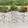 Kosze gabionowe, 12 szt, 200x50x100/120cm, galwanizowane żelazo