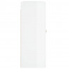 Wiszące szafki, 2 szt., białe, połysk, materiał drewnopochodny