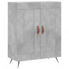 Witrynka, szarość betonu 69,5x34x180 cm materiał drewnopochodny