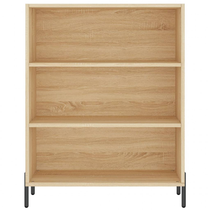 Regał, dąb sonoma, 69,5x32,5x180 cm, materiał drewnopochodny