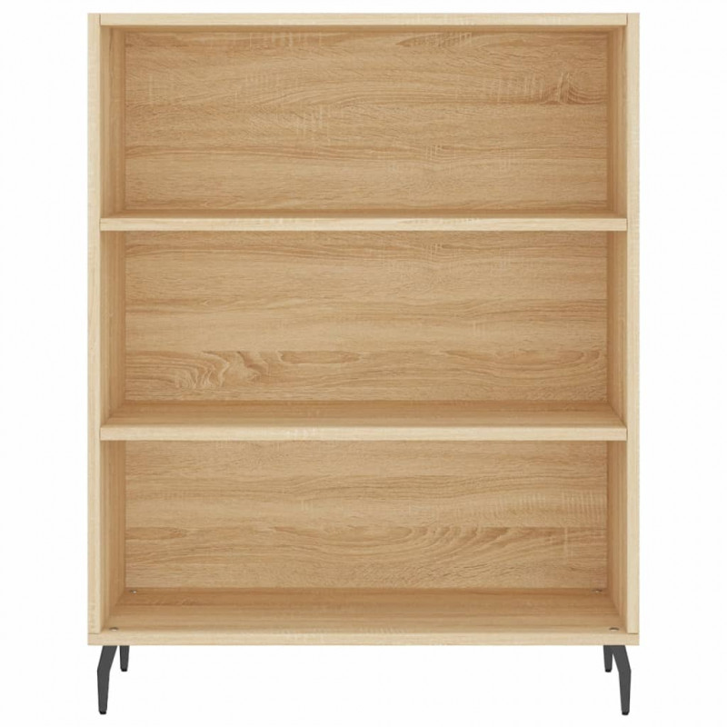 Regał, dąb sonoma, 69,5x32,5x180 cm, materiał drewnopochodny