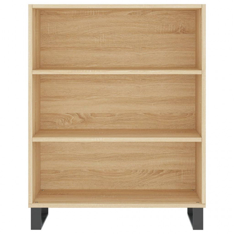 Regał, dąb sonoma, 69,5x32,5x180 cm, materiał drewnopochodny