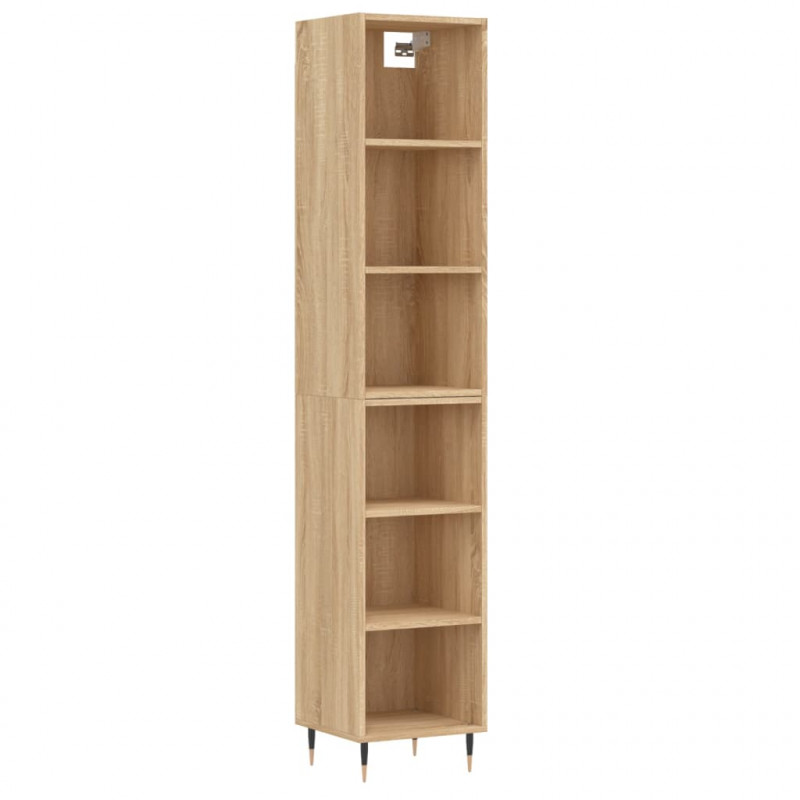 Wysoka szafka, dąb sonoma, 34,5x32,5x180 cm