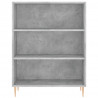 Witrynka, szarość betonu 69,5x34x180 cm materiał drewnopochodny