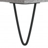 Regał szary dąb sonoma 69,5x32,5x180 cm materiał drewnopochodny