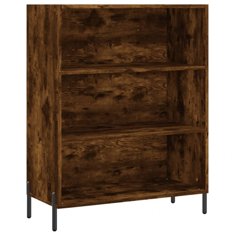 Regał, przydymiony dąb 69,5x32,5x180 cm materiał drewnopochodny