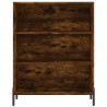 Regał, przydymiony dąb 69,5x32,5x180 cm materiał drewnopochodny
