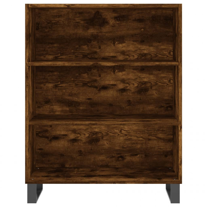 Regał, przydymiony dąb 69,5x32,5x180 cm materiał drewnopochodny