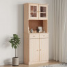Kredens ALTA, 77x35x188 cm, lite drewno sosnowe