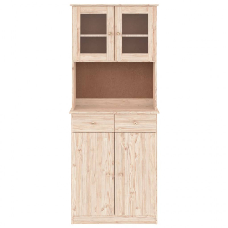 Kredens ALTA, 77x35x188 cm, lite drewno sosnowe